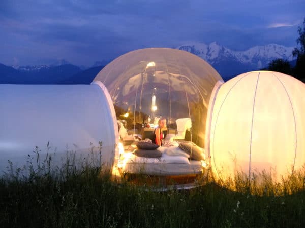 nuit insolite dormir dans une bulle
