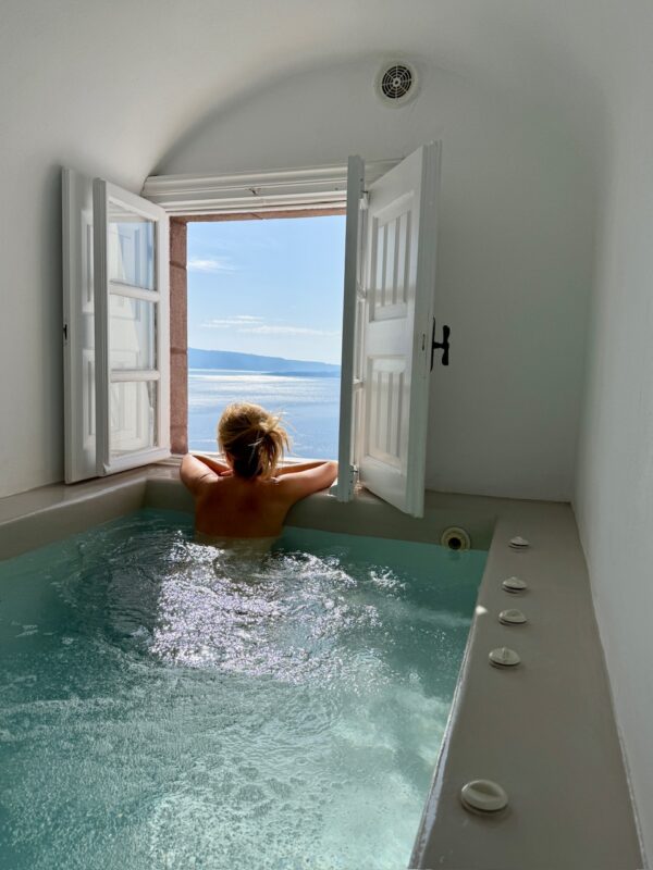 où dormir à santorin en amoureux white pearl villas