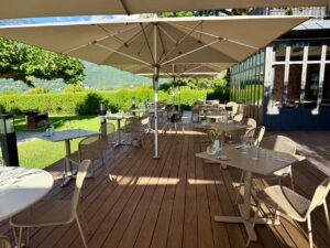 restaurant lac d'annecy les parasols petit Létraz