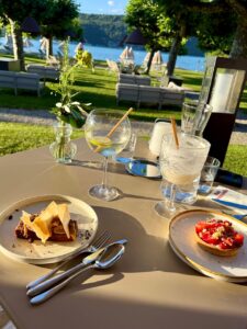 restaurant lac d'annecy les parasols petit Létraz